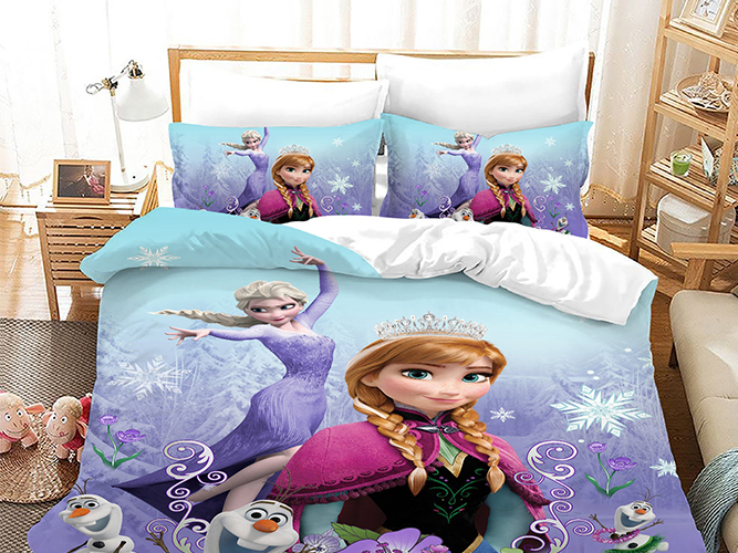 Frozen bed set discount queen