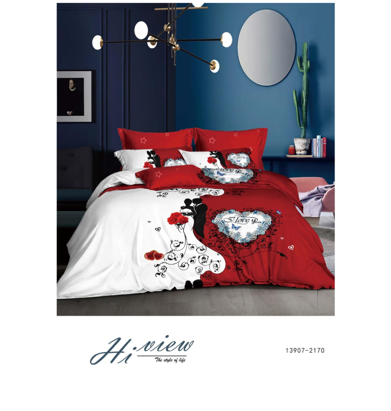 Red and White -Comforter set
