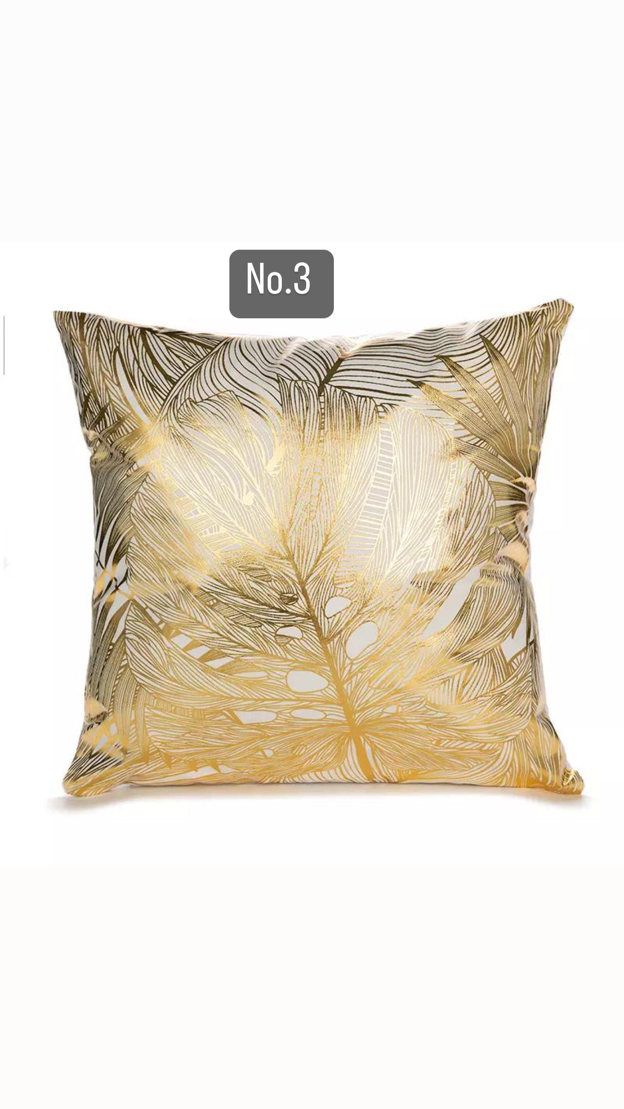 Black and Gold cushion covers