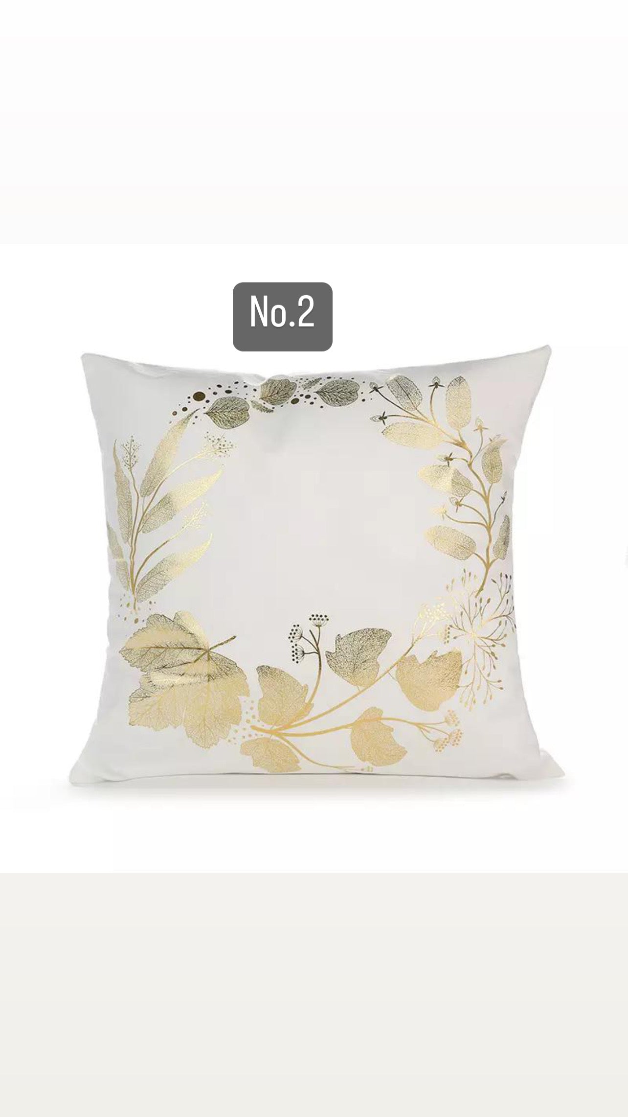 Black and Gold cushion covers