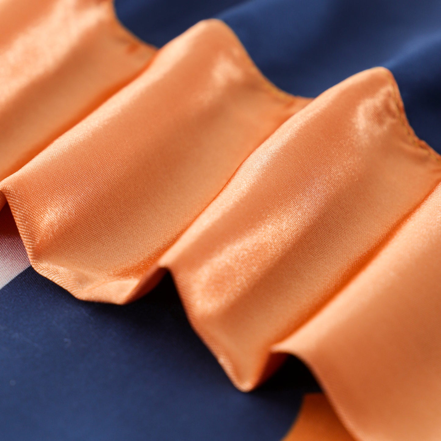 6 Piece Bed Sheet set.-orange and blue