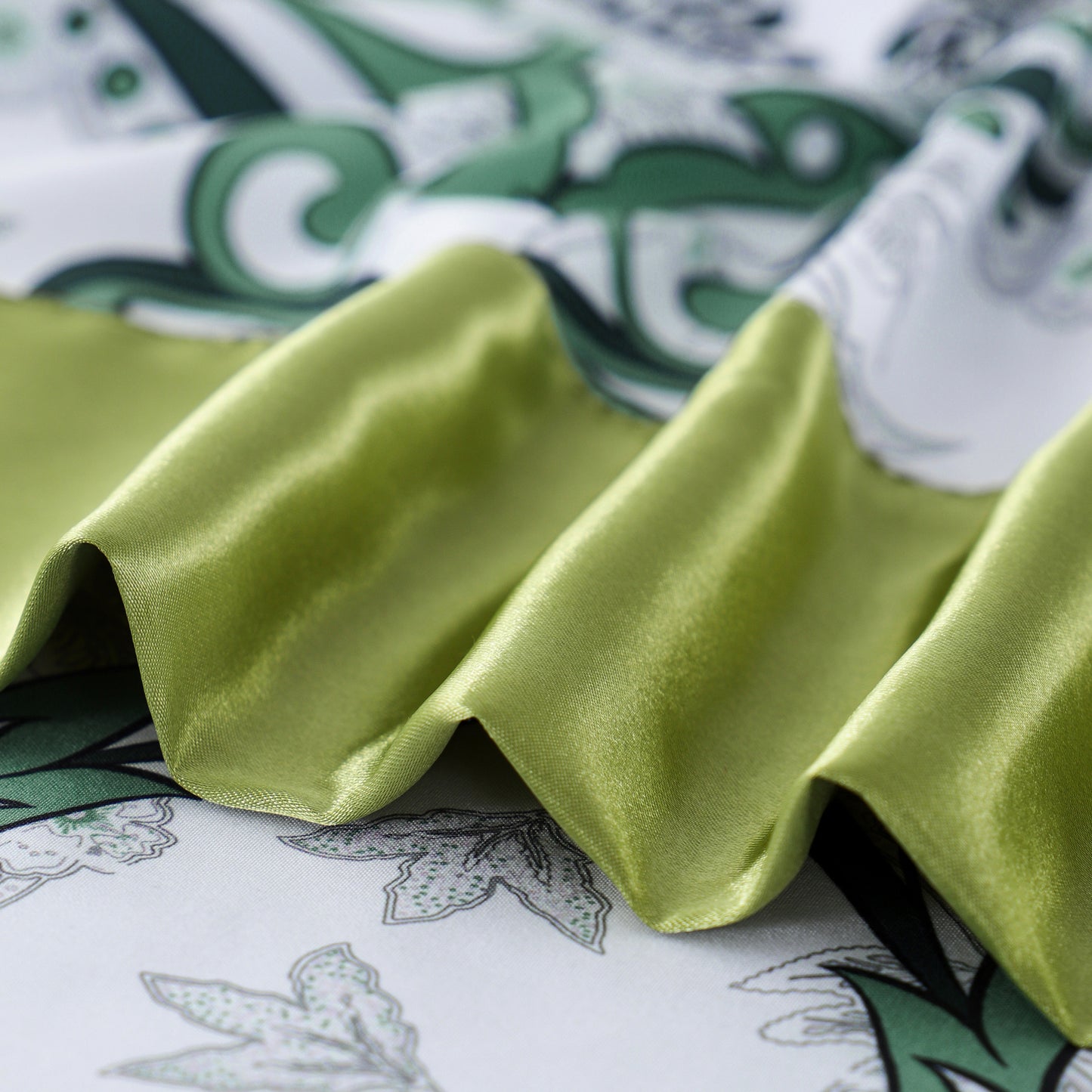 6 Piece Bed Sheet set-green Pattern.