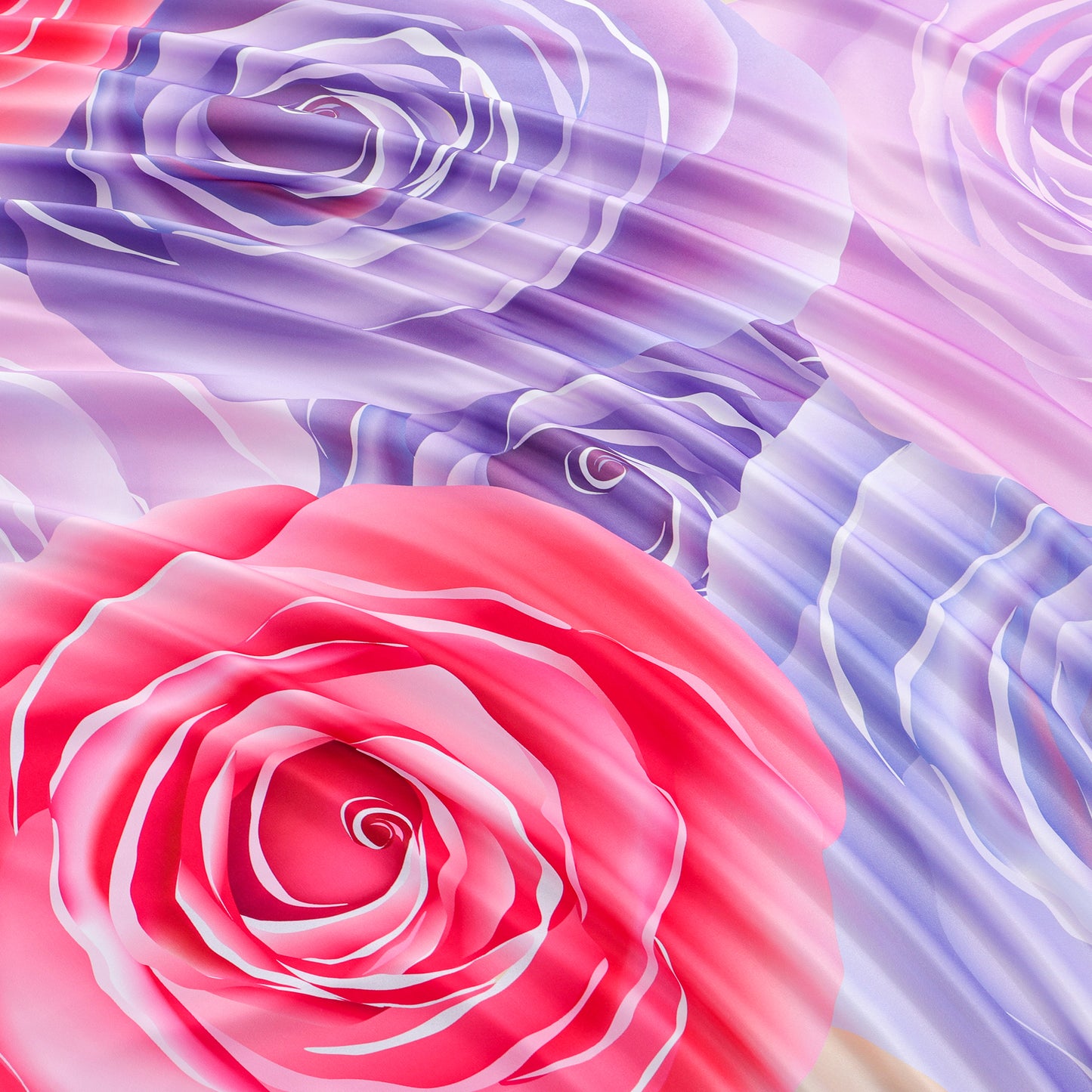 Duvet cover luxury-floral pink