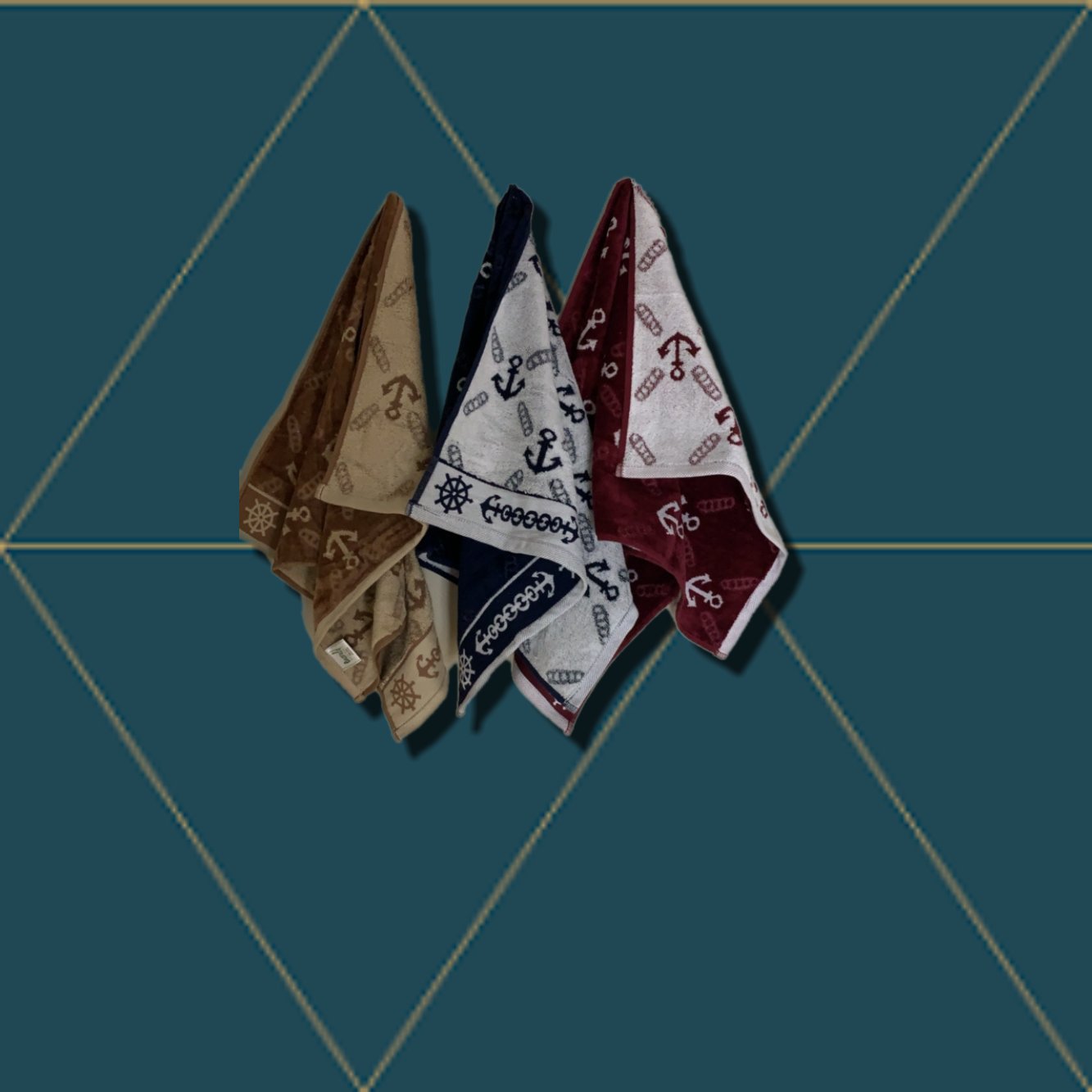 Anchor Bath Towel- 4 piece set