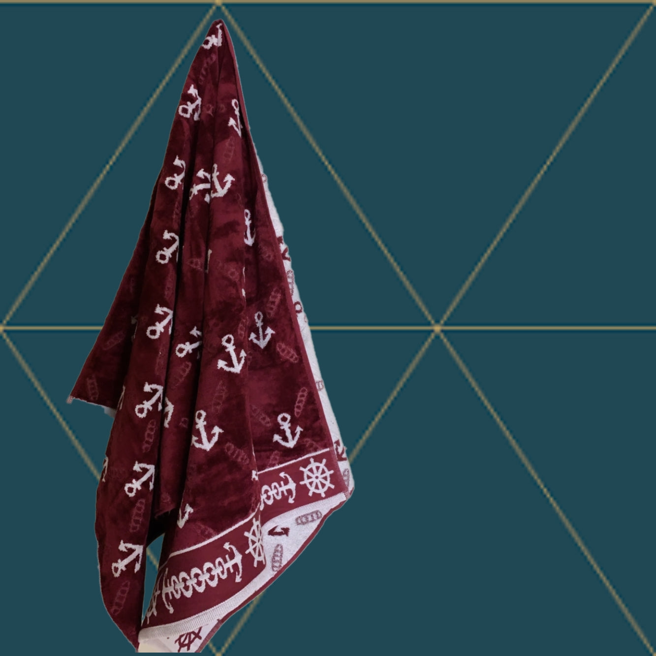 Anchor Bath Towel- 4 piece set