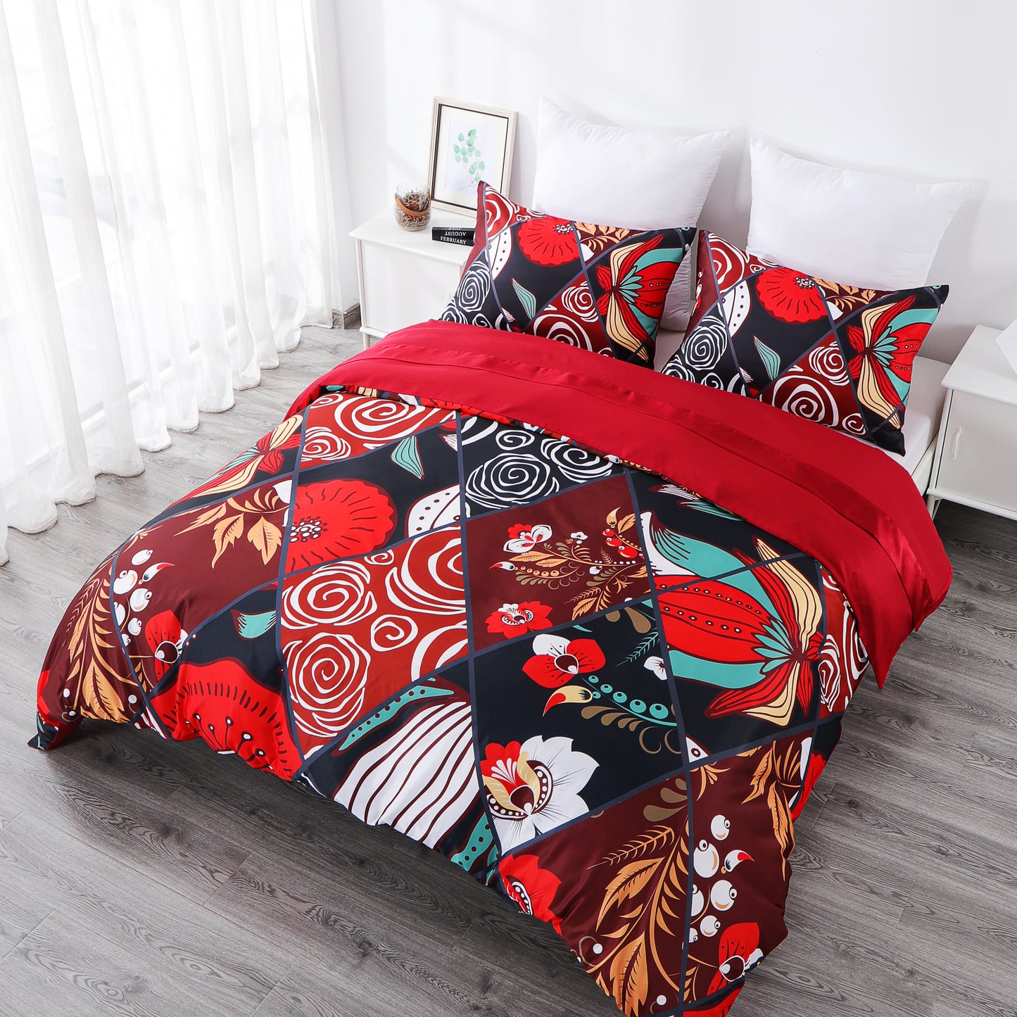 Duvet cover luxury-Red Diamond.