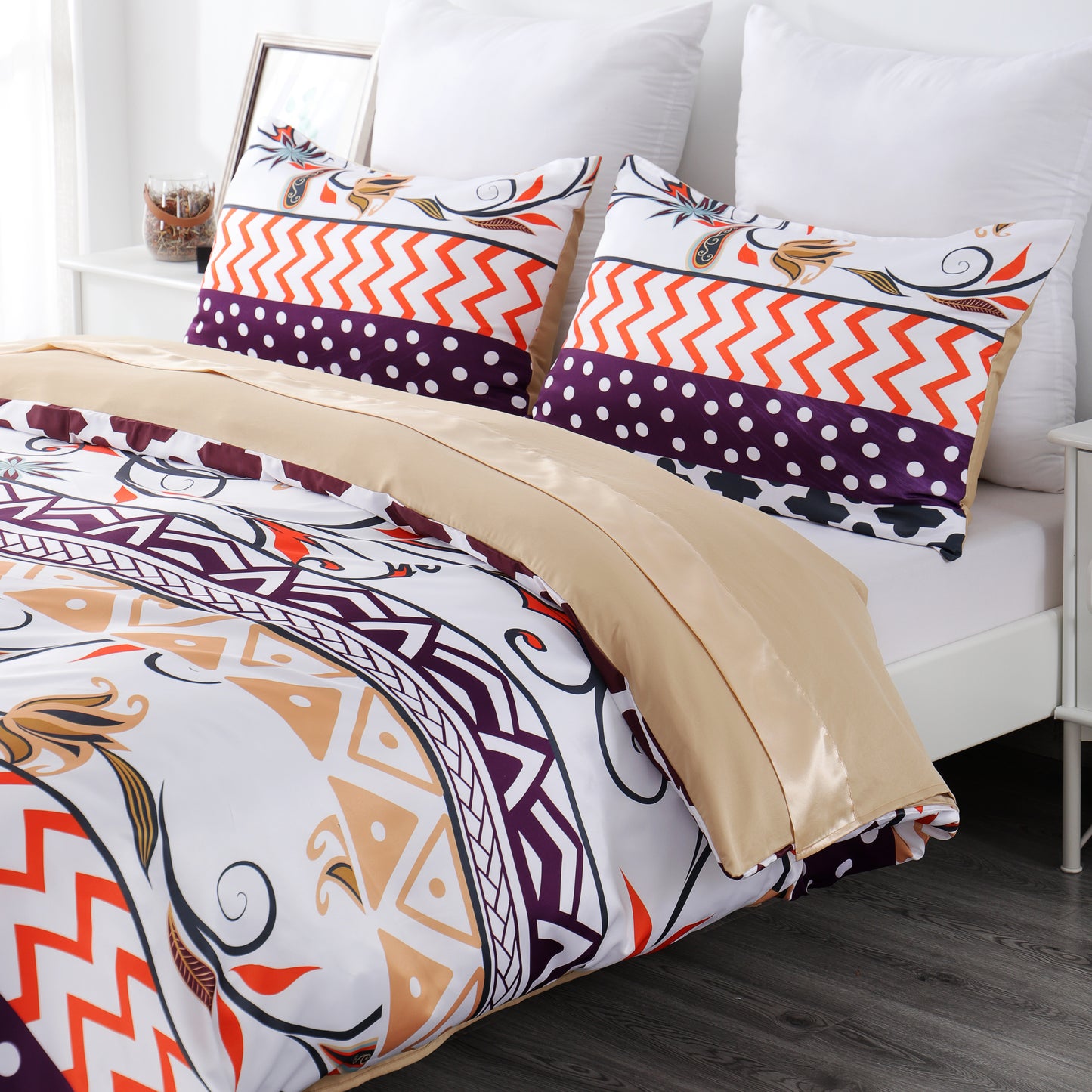 Duvet cover luxury-color stripes