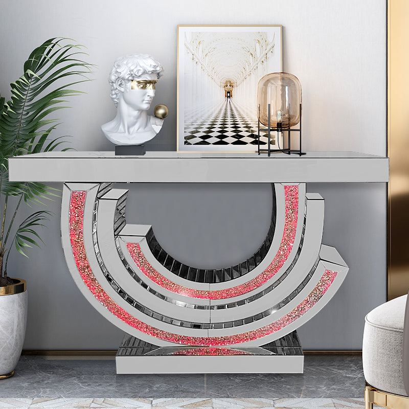 Luxury Half Moon Console Table