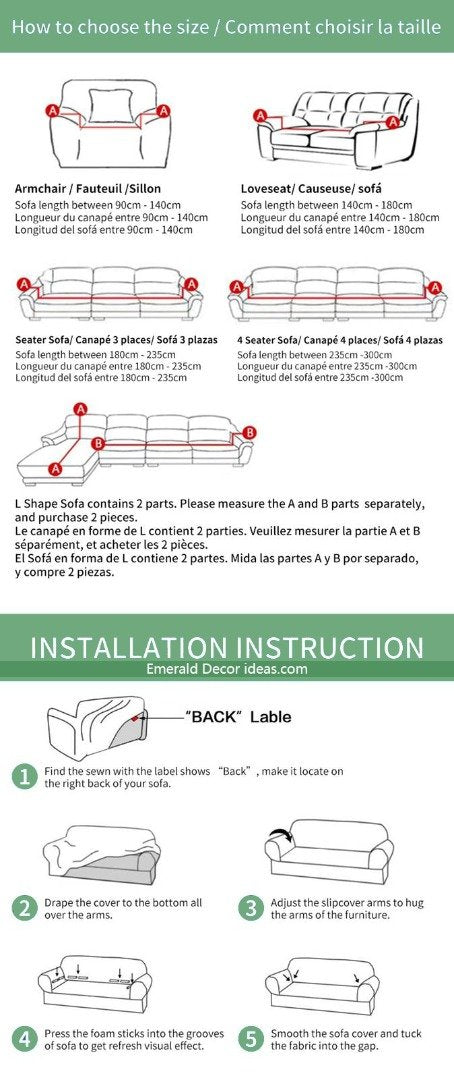Abstract Sofa Slip Cover