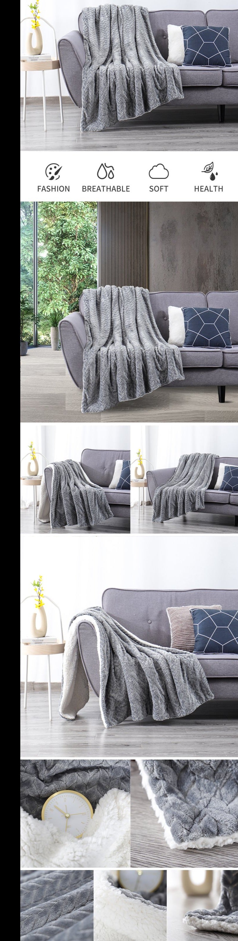 Royal Blue Throw