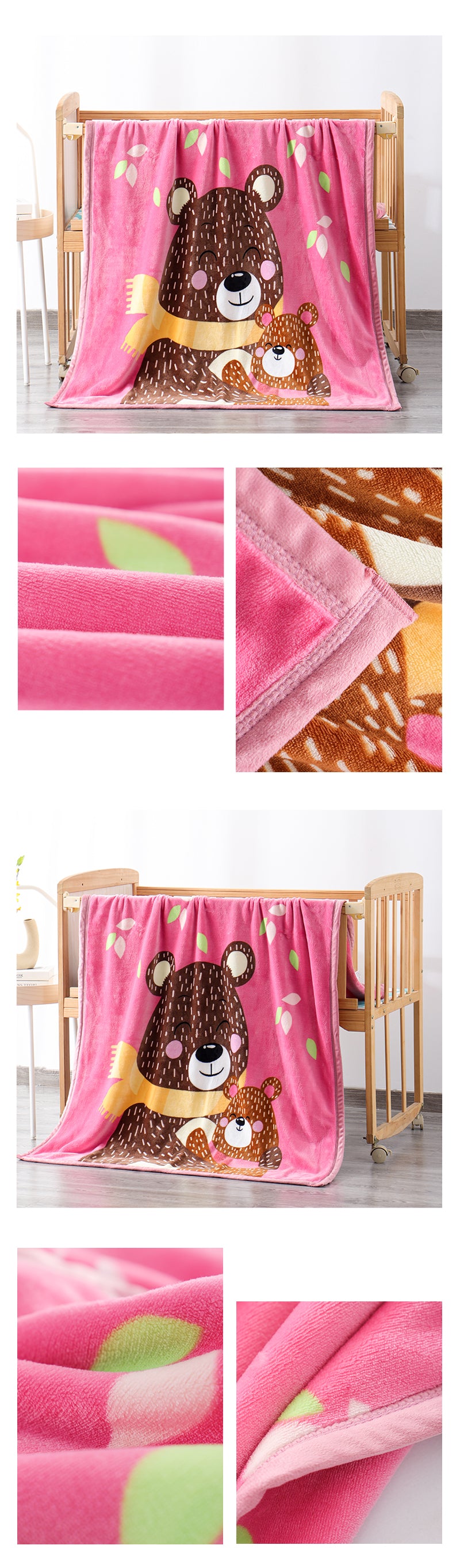 Pink Panda Throw.