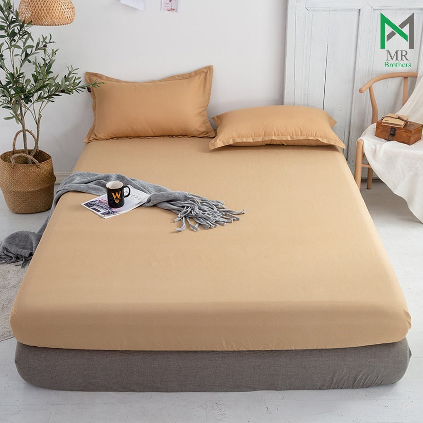 Mattress protector-Beige