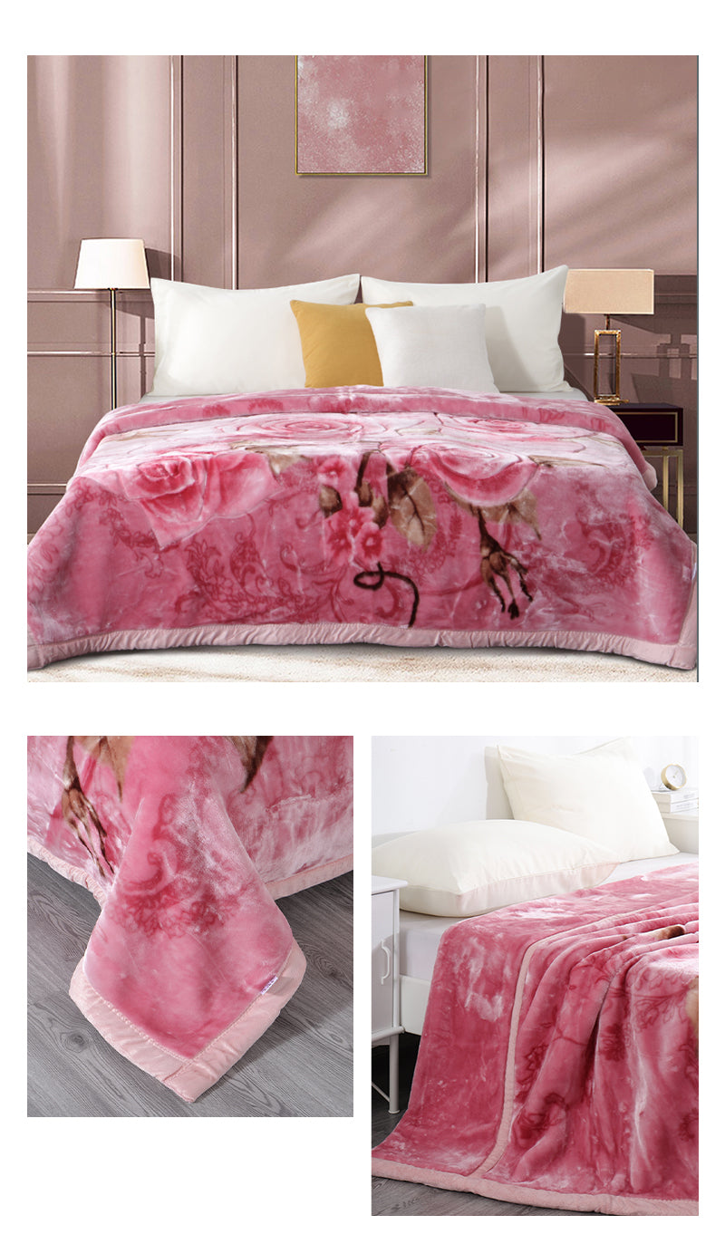 Pink Rose Blankets