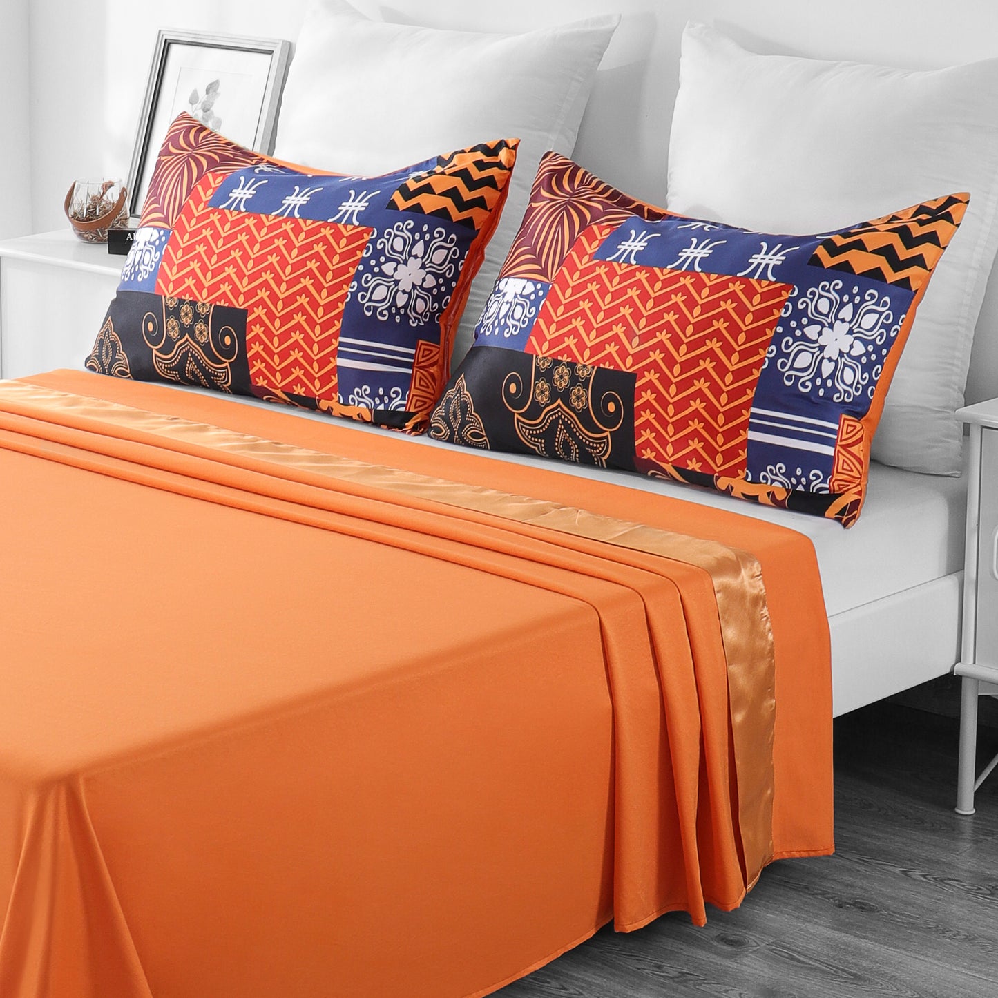 Duvet cover luxury-orange.