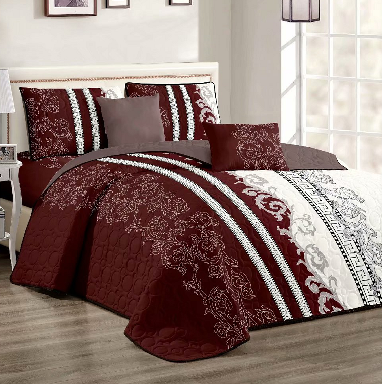 Red and White Quilt set