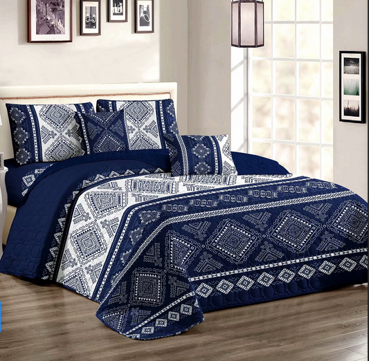 Royal Blue Quilt set