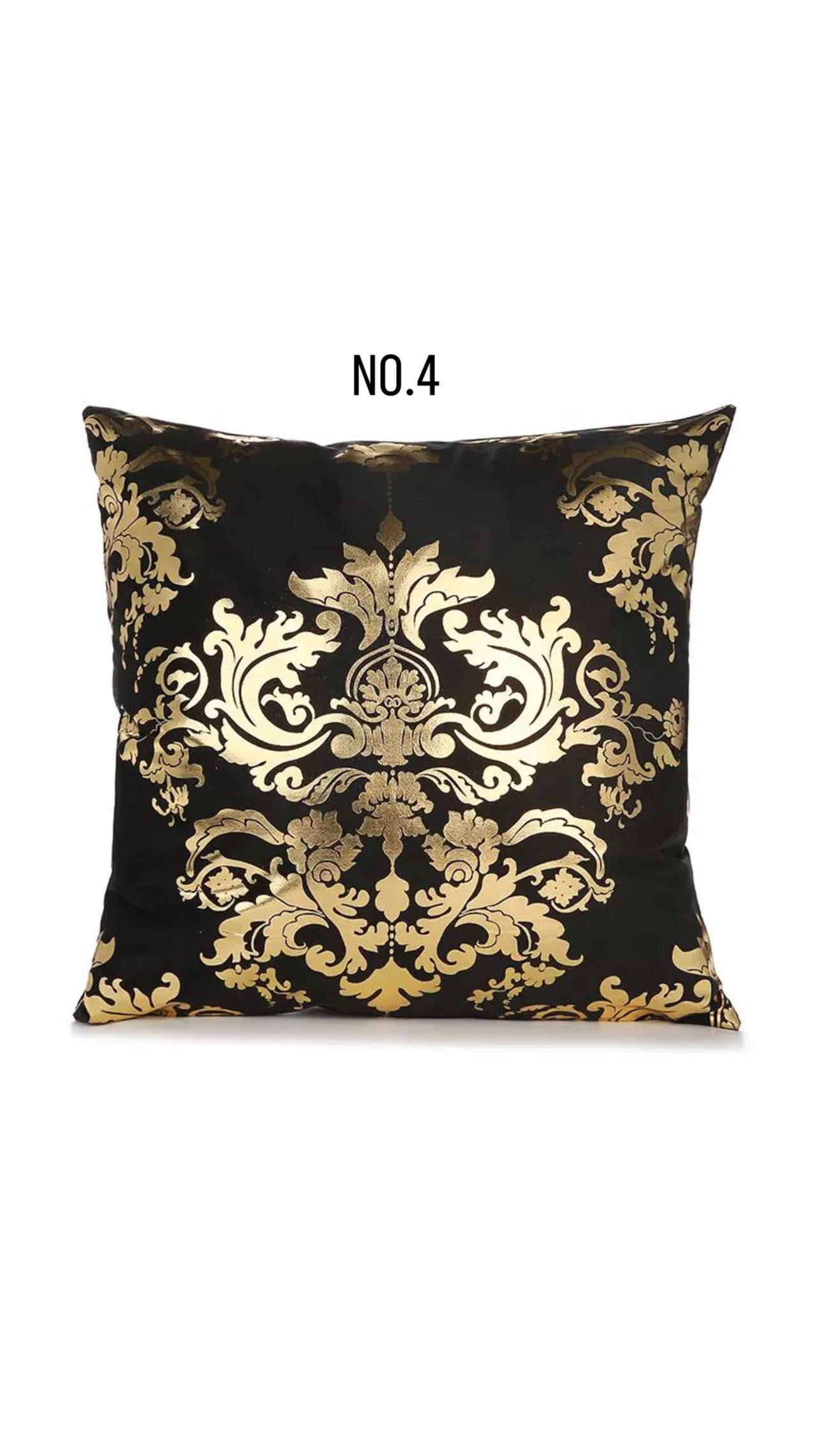 Black and Gold cushion covers