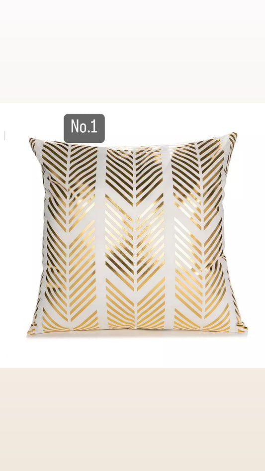 Black and Gold cushion covers