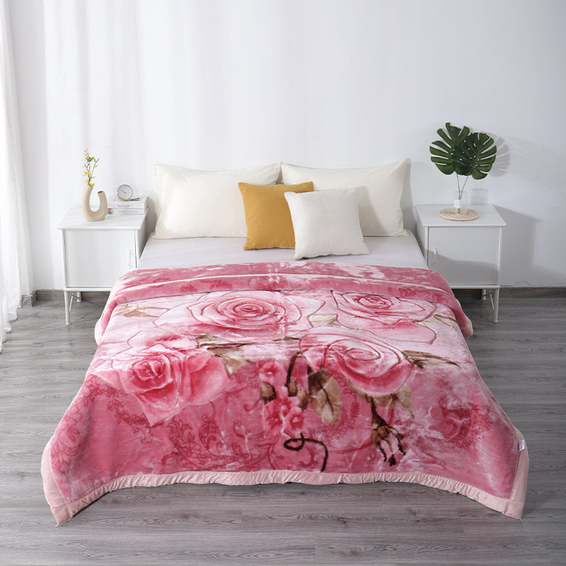 Pink Rose Blankets