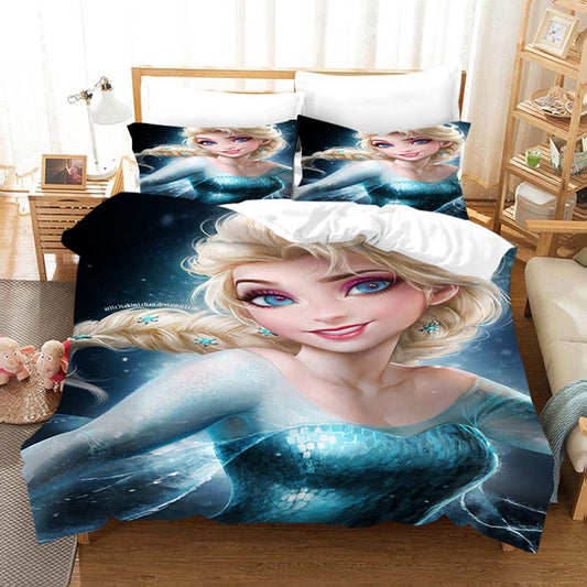 4 Pieces Kids Duvet Cover Set-ARIEL