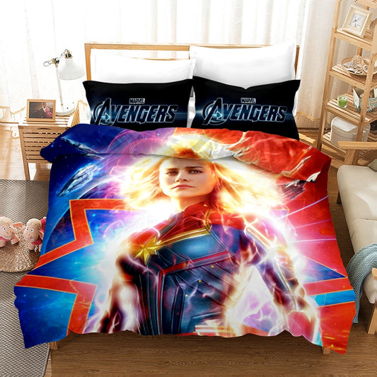 4 Pieces Kids Duvet Cover Set-Avengers