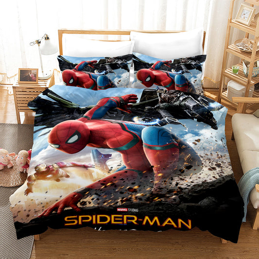 4 Pieces kids Duvet cover set-Spider 2