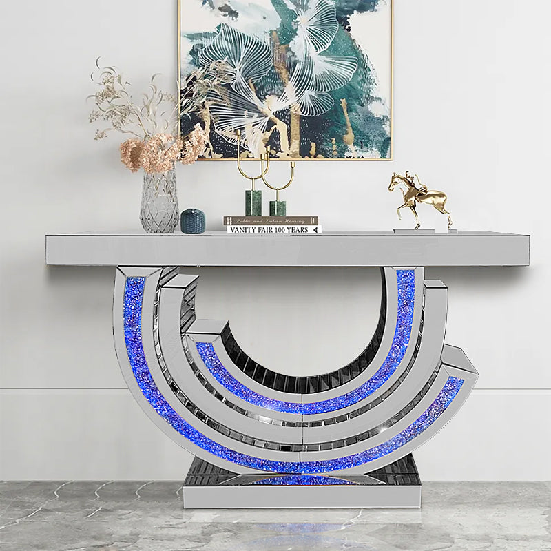 Luxury Half Moon Console Table