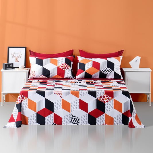 6 Piece Bed Sheet set.-CUBE