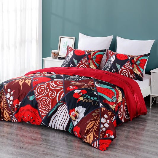 #duvetcover,#Luxurybedding,#bedsheetset,#satinweave,#floralprint #lovefordecor