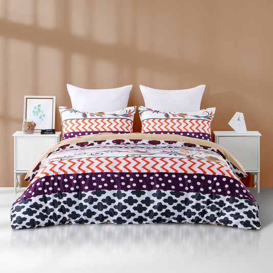 Duvet cover luxury-color stripes