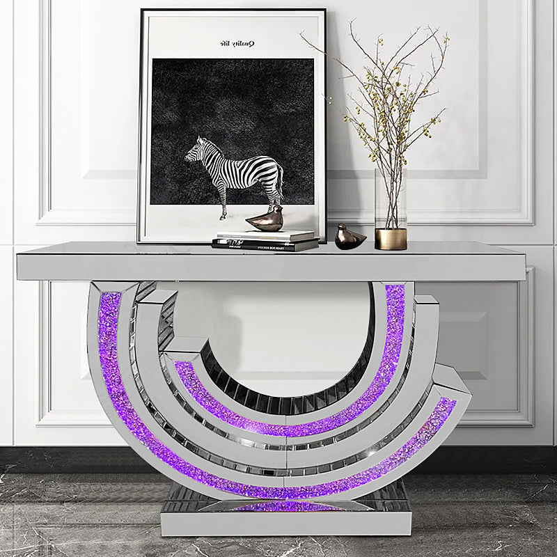 Luxury Half Moon Console Table