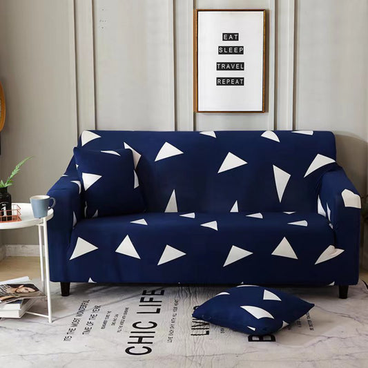 Triangle Print Sofa Slip Cover