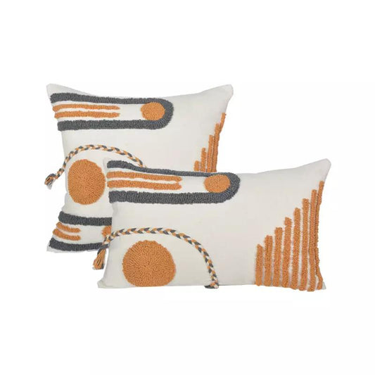 Orange Bohemian cushion covers