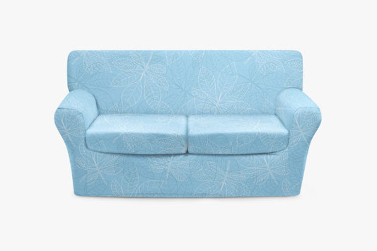 Sky Blue Sofa Slip Cover