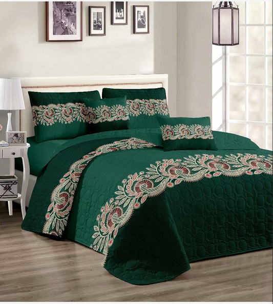 Emerald Green Quilt set