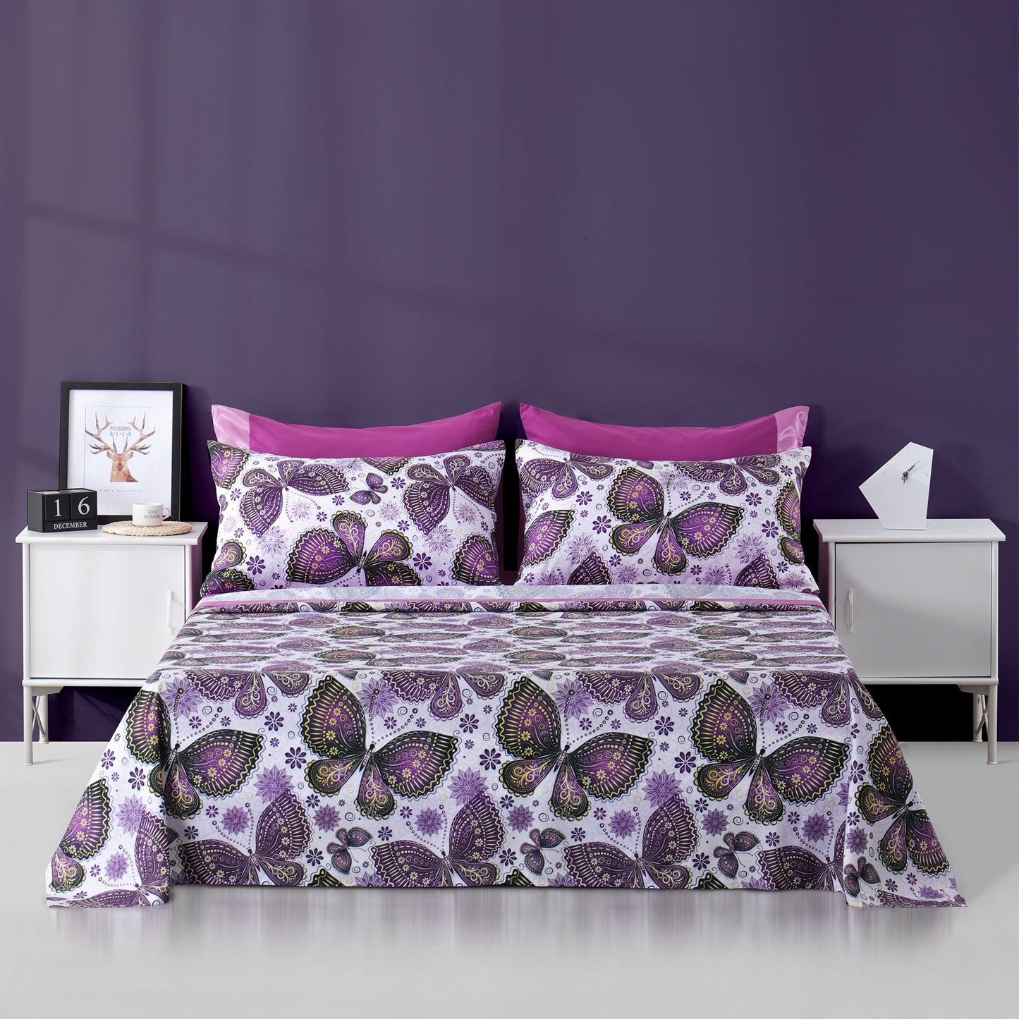 6 Piece Bed Sheet set-Butterfly