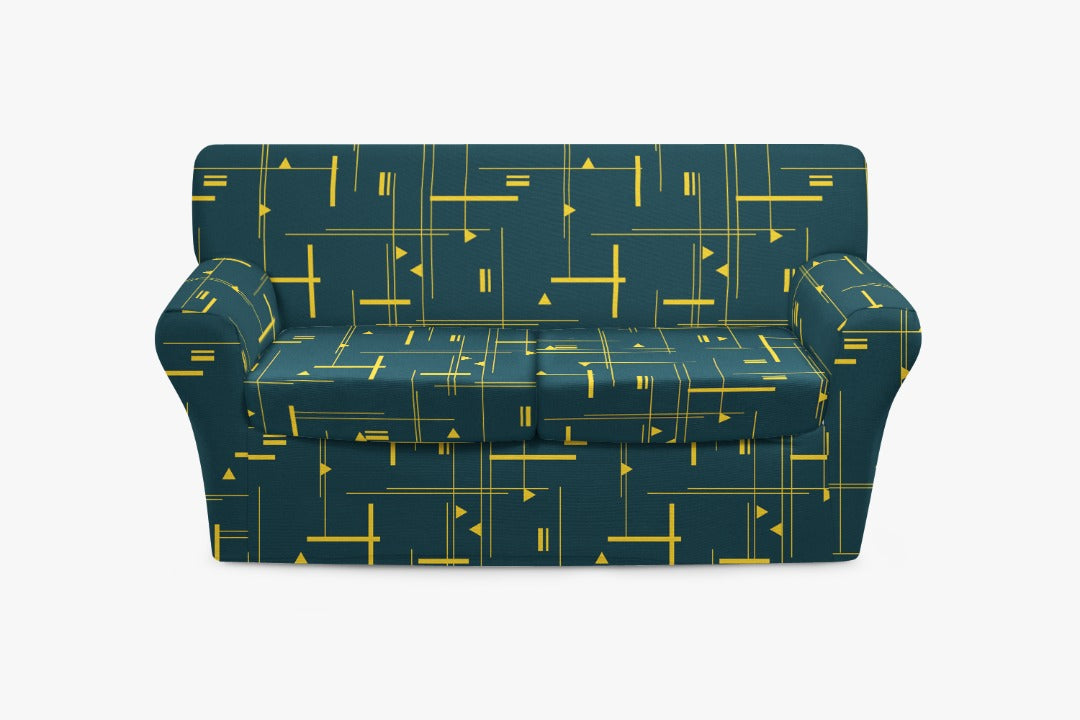 Emerald Green Sofa Slip Cover